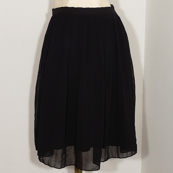 Zara Basic black pleated mini skirt size XS - Picture 6 of 8